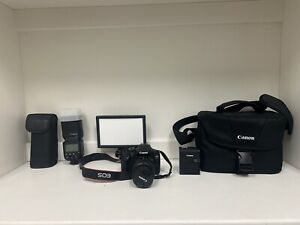 Canon EOS Digital Rebel T7 Camera + Bonus GODOX TT600+ Travel Bag