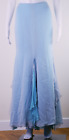 Vintage Maxi Carwash Style Chiffon A Line Spring Baby Blue Skirt Waist 29