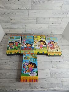 Lot Of 5 Dora the Explorer Nick Jr VHS Animation Cowgirl Dora