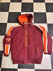 ⚡️Vintage Virginia Tech VT Hokies Sz L  Starter Winter Jacket Coat W/ Hood