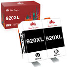 2 Pack 920XL Black Ink For HP OfficeJet 6000 6500 6500A E709n E910a E609n