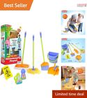 Kids Cleaning Set - Broom, Mop & Duster - Great Christmas Gift for Multiple Ages