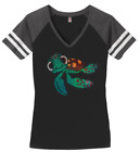 Women's Squirt Turtle Finding Nemo T-Shirt Ladies Tee Shirt S-4XL Bling V-Neck