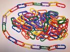 100 Durable Plastic Counting C Chain C-Links Sugar Glider Parrot Bird Toy Parts