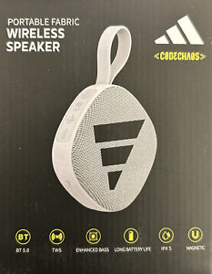 Adidas Portable Fabric Wireless Speaker - New In Box - Great Enhanced Bass Sound