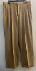 Vintage Bazzi Suede / Polyester  Pleated Front Cuffed Dress Pants Men’s 34 X 29”