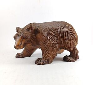 Vintage Hand Carved Wooden Bear, 6
