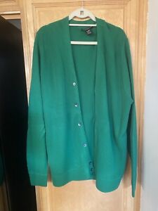 Weatherproof Vintage Cardigan Sweater Green Mens Sz XXL