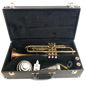 Beautiful 1969 Conn Director USA Trumpet w/ Copper Shooting Stars Bell + Extras