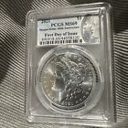 2021  $1 100TH ANNIV. MORGAN DOLLAR PCGS MS69 First Day Of Issue Silver Coin.