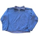 Vintage Tommy Bahama Mock Neck 1/2 Zip Pullover Sweater (Size XL) Blue | N1