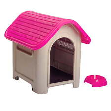 Dog House with Bowl with Removable Floor Hardware Included, for S/ M Breeds