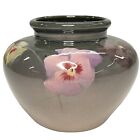 New ListingVintage 1910s Weller Pottery Eocean Slip Painted Pansy Floral Squat Vase