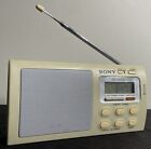 Vintage SONY Liv ICF-M410V - AM/FM 4-Bands Portable TV Weather Clock Radio