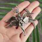 Unique 925 Sterling Silver Fairy Angel Wings Goddess Wicca Charm Amulet Necklace
