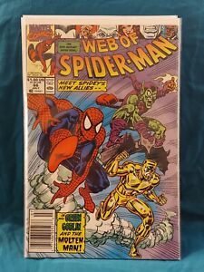 Web Of Spiderman 66 Fn+ Newsstand Edition 1st Series