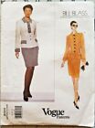 Vogue Pattern 2020 Bill Blass Misses Suit Jacket Skirt Size 8-12 Vintage