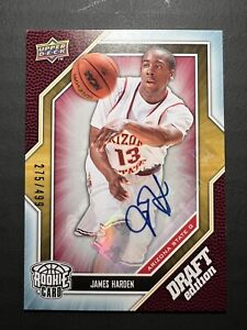 2009-10 Upper Deck Draft Edition 40 James Harden Auto /499 Rookie Card RC