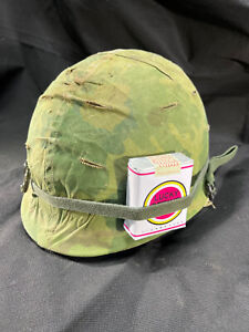 New ListingVietnam War US M1 Infantry Helmet With Mitchell Cover Military USMC ARMY