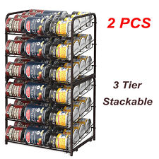 2 Pack Can Food Rack Holder Kitchen Pantry Organizer Soup Beer Soda Coke Storage