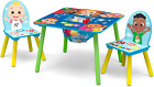 New ListingCoComelon Kids Table and 2 Chairs Set with Storage New Gift