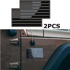 2PC American US Flag Car Stickers Metal Emblem Badge Decal Exterior Accessories (For: Jeep Gladiator)