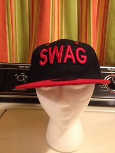 New Century SnapBack Red Black Swag Baseball Ball Hat Cap
