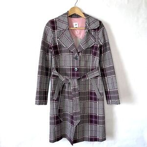 Cabi Sovereign Women’s Houndstooth Plaid Ponte Knit Peacoat Size S Style #3370
