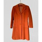 Angora & Wool Made in Italy Classic Wool Coat Fitted Pockets Size 6