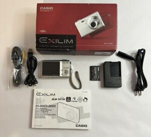 Casio Exilim Zoom EX-Z60 6.0 MP Digital Camera With All Accessories - Tested