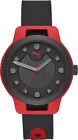 Men's Puma Reset Black and Red Polycarbonate Watch P5001