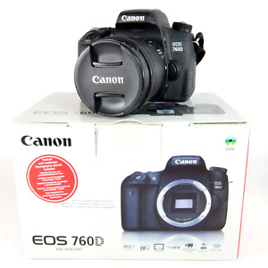 ✅ Canon EOS 760D 24.2MP DSLR With Original Box + 18-55mm Silent Motor Zoom Lens