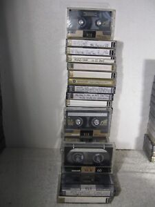 Lot of 28 clean used Maxell  XLII cassettes: 19 -90s, 6-100s,  3-60s with case