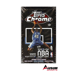 2003-04 Topps Chrome Basketball NBA Sealed Trading Cards 24-Pack Hobby Box