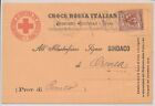 BV26536 Italy 1901 red cross postcard with nice cancels used