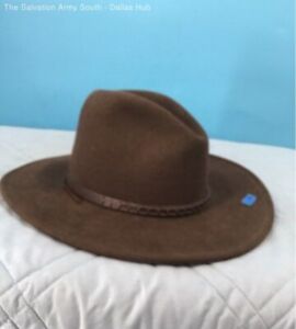 Stetson Cross Creek Brown 100% Wool Crushable Men's Cowboy Hat Size L