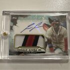 2023 TOPPS INCEPTION RONALD ACUNA JR. INCEPTION AUTOGRAPHED PATCH - 08/50