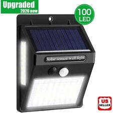 100 LED Solar Power Light PIR Motion Sensor Security Outdoor Garden Wall Lamp US