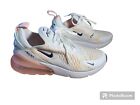 Nike Air Max 270 White Bleached Coral Pink Sneakers AH6789-110 Women’s Size 7.5