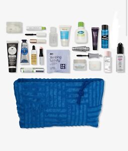 Ulta Beauty 20 Pcs Makeup Skincare Deluxe Samples Gift Set Blue Bag
