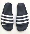Adidas Men's Adilette Aqua Slide Sandals Black/White #F35543 Size 13