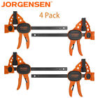 Jorgensen 4 Pack Spreader Bar Clamp Set 6'' One-Hand Light Duty E-Z Hold Clamp