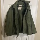 Alpha Industries Army Military Cold Weather Field Coat Green Rn 35569 VTG Medium