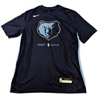 Nike Memphis Grizzlies Dri-FIT 2022-23 Team Issued Shirt Mens L Navy DN6386-419