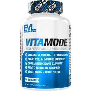 EVL VitaMode: Men's Daily Multivitamin for Vitamin & Mineral Replenishment, 60ct