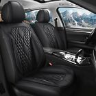 For TOYOTA Corolla 2014-2019 Front Row Car 2-Seat Cover Faux Leather Cushion Pad (For: 2017 Toyota Corolla)