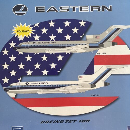 New Listing1/200 Inflight 200- Eastern B-727-100/ White Top. NIB!/Tail#N8135N- IF7211111B