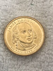(47) James Madison, 1809-1817, 4th President United States Of America One Dollar