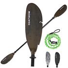 Angler Kayak Paddles Aluminum Paddle with Plastic Blades and Paddle Brown