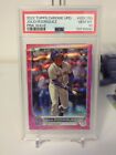 2022 Topps Chrome Update  ROOKIE Julio Rodriguez Pink Wave PSA 10 #USC150